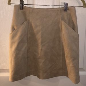 Faux-Suede Mini Skirt